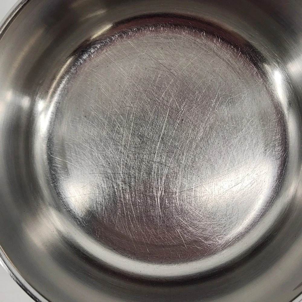 Vintage Revere Ware 1 Qt Copper Bottom Saucepan with Lid Stainless Steel USA 84